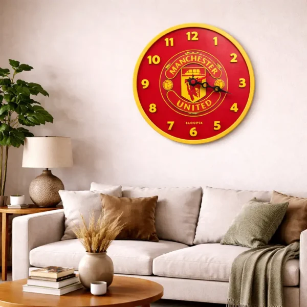 Manchester United 3D Printed Wall Clock
