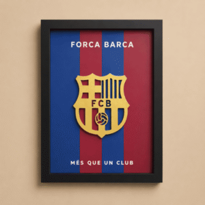 3D Printed Barcelona Logo Frame