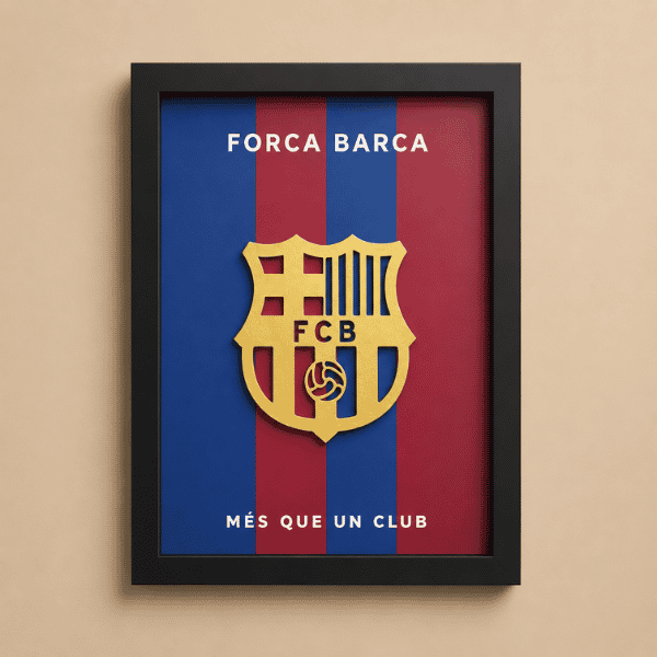 3D Printed Barcelona Logo Frame